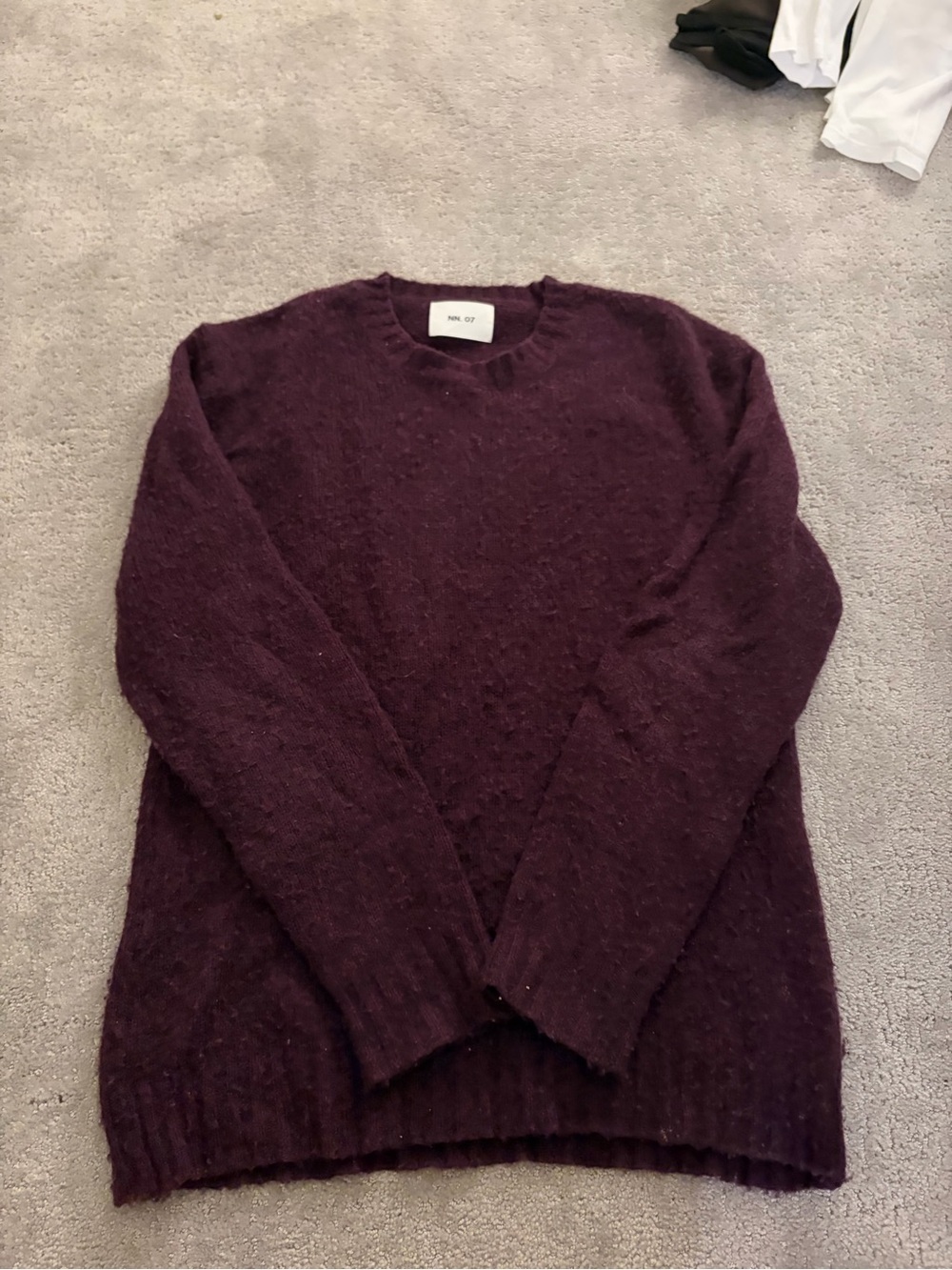 Premium Men's Crewneck Sweater in Plum